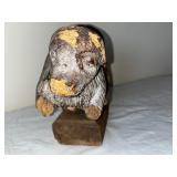 Antique Hand-Carved Religious Wood Figures â Lamb and Jesus Corpus