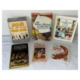 Collection of 6 Vintage Themed Cookbooks Including Children