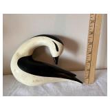 Lot of 3 Hand-Carved Wooden Bird Figurines