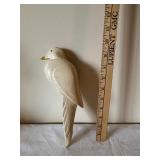 Lot of 3 Hand-Carved Wooden Bird Figurines