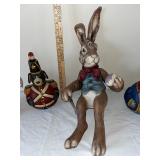 Collection of 5 Hand-Painted Easter Rabbit and Animal Figurines