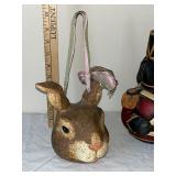 Collection of 5 Hand-Painted Easter Rabbit and Animal Figurines