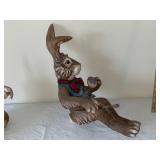 Collection of 5 Hand-Painted Easter Rabbit and Animal Figurines