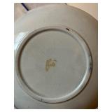 Set of 6 Vintage Hand-Painted Porcelain Bowls with Floral Design