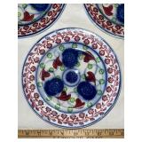 Set of 3 Vintage Decorative Plates with Floral Pattern