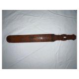 Carved Wood Letter Tray and Decorative Spatula Set