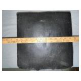 Vintage Upholstered Footstool with Wooden spool Legs