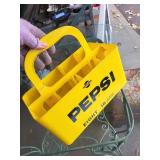 Vintage Pepsi 8 Pint Bottle Carrier Yellow Plastic