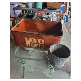 Vintage Wonder Bread Crate with 1-Gallon Dry Measure Bucket