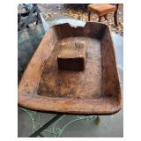 Antique Rustic Wooden Dough Bowl