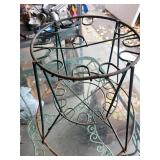 Vintage Metal Plant Stand & Achilles Carousel