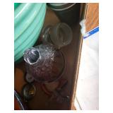 Vintage Kitchenware & Decor Lot: Copper Pot, Glassware, Bowls