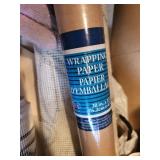 Assorted Rolls of Wrapping Paper and Materials