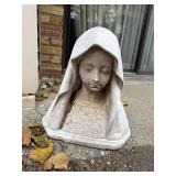 Vintage Garden Statue of Religious Figure