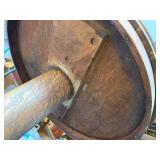 Antique Wooden Pedestal Table with Claw Feet