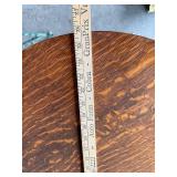 Antique Wooden Pedestal Table with Claw Feet