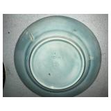 Set of 4 Vintage Majolica Pottery Decorative Embossed Ceramic Plates