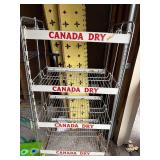 Vintage Canada Dry Metal Display Rack for Collectors