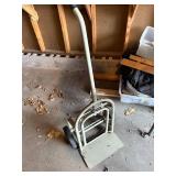 Vintage Foldable Metal Hand Truck Dolly with Wheels