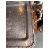 Vintage Silver Engraved Serving Tray 1966 Award