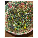 Vintage Pool Balls & Colorful Cat