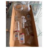 Vintage Hazel Atlas Dutch Boy Glass Shakers, Bo Bo the Clown Bottles, and Bottle Collection with Unique Designs