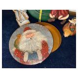 Santa Claus Decor Collection: Figurines, Plate & Tapestry