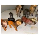 Lot of Vintage Animal Figurines - Lions, Camels, Elephants, and More