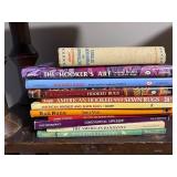 Lot of Craft and Rug-Making Books - Hooked Rugs & Embroidery