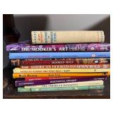 Lot of Craft and Rug-Making Books - Hooked Rugs & Embroidery