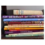 Lot of Craft and Rug-Making Books - Hooked Rugs & Embroidery