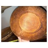 Set of Hand-Carved Wooden Bowls with Engraved Designs