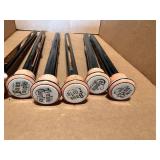 Set of 6 Vintage Organ Stop Pulls with Unique Markings