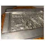 Vintage Embossed Anton Reiche Metal Easter Chocolate Mold with Rabbit Scene