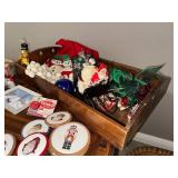 Vintage Christmas Decoration Lot - Ornaments, Figures & More