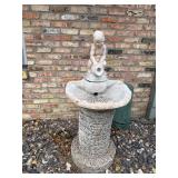 Vintage Garden Fountain with Child Statue