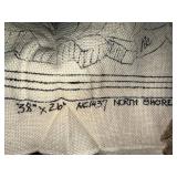 Spruce Ridge Studios Stenciled Rug Hooking Crafting Burlap & Linen Lot