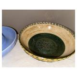 Unique Ceramic Bowls: Blue Sombrero & Multicolored 