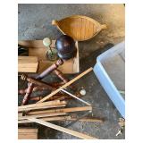 Mixed Lot of Vintage Wooden Items and Tools