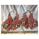 Vintage 32nd Ward Political Vests with Donkey Pattern