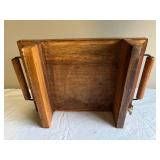 Vintage Handcrafted Wooden Chopping Board with Handles