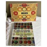 Lot of Textile Arts Books: Rug Hooking & Creative Stitching Guides