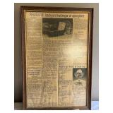 Framed Rhubarb Article & Bibliography Book