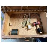 Handcrafted Wooden Chest of Drawers with Intricate Tramp Art Carving