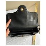Vintage Coach Black Leather Crossbody Bag
