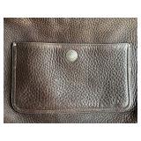 Coach Leather Handbag with Signature Design