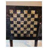 Vintage Folding Wooden Chess Board Table