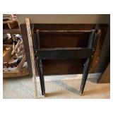 Vintage Folding Wooden Chess Board Table