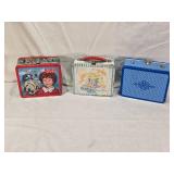 Vintage Lunch Boxes: Annie, Junior Miss, and Blue Checkered