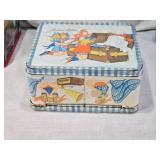 Vintage Lunch Boxes: Annie, Junior Miss, and Blue Checkered